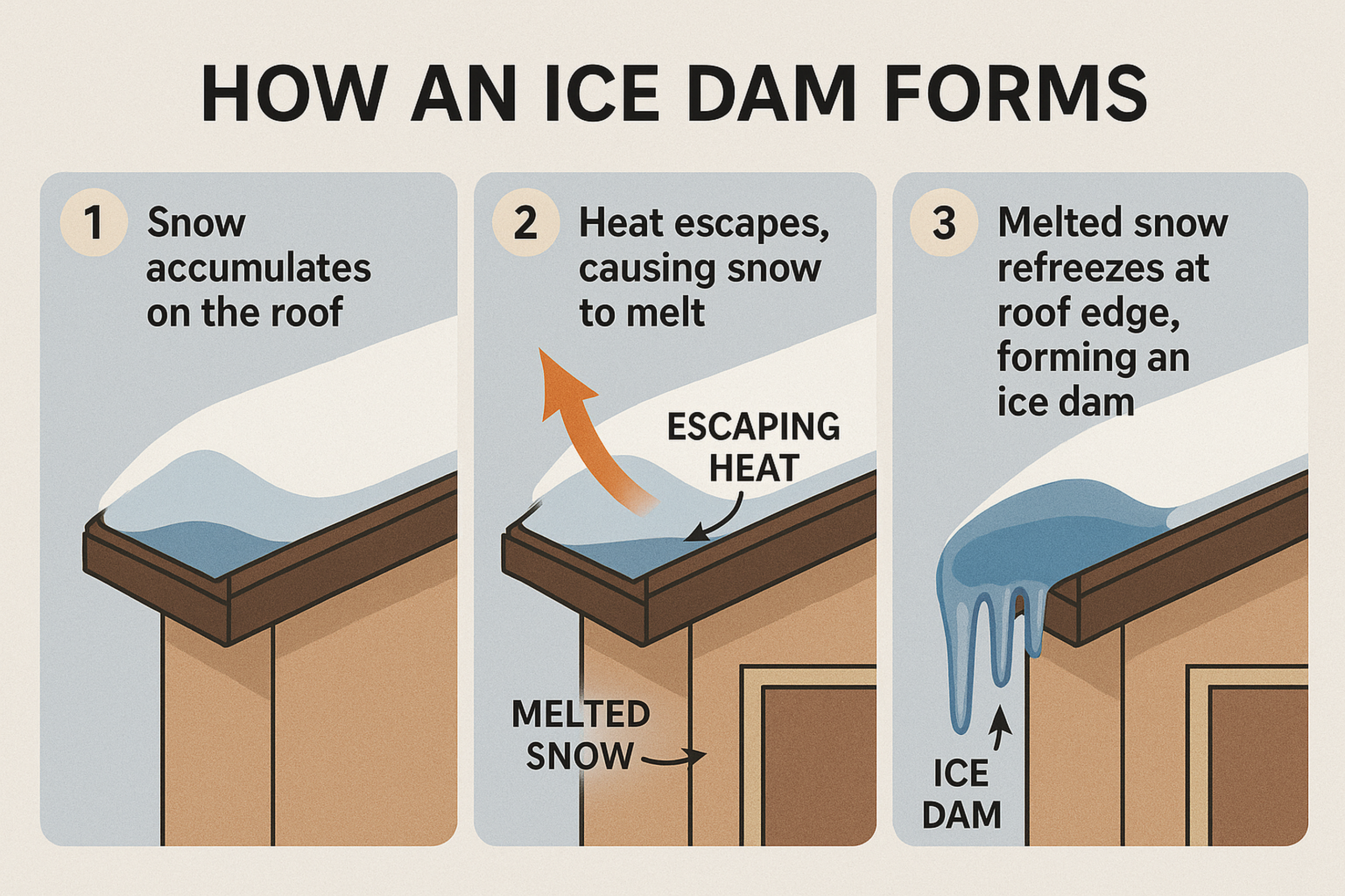 Ice dam prevention