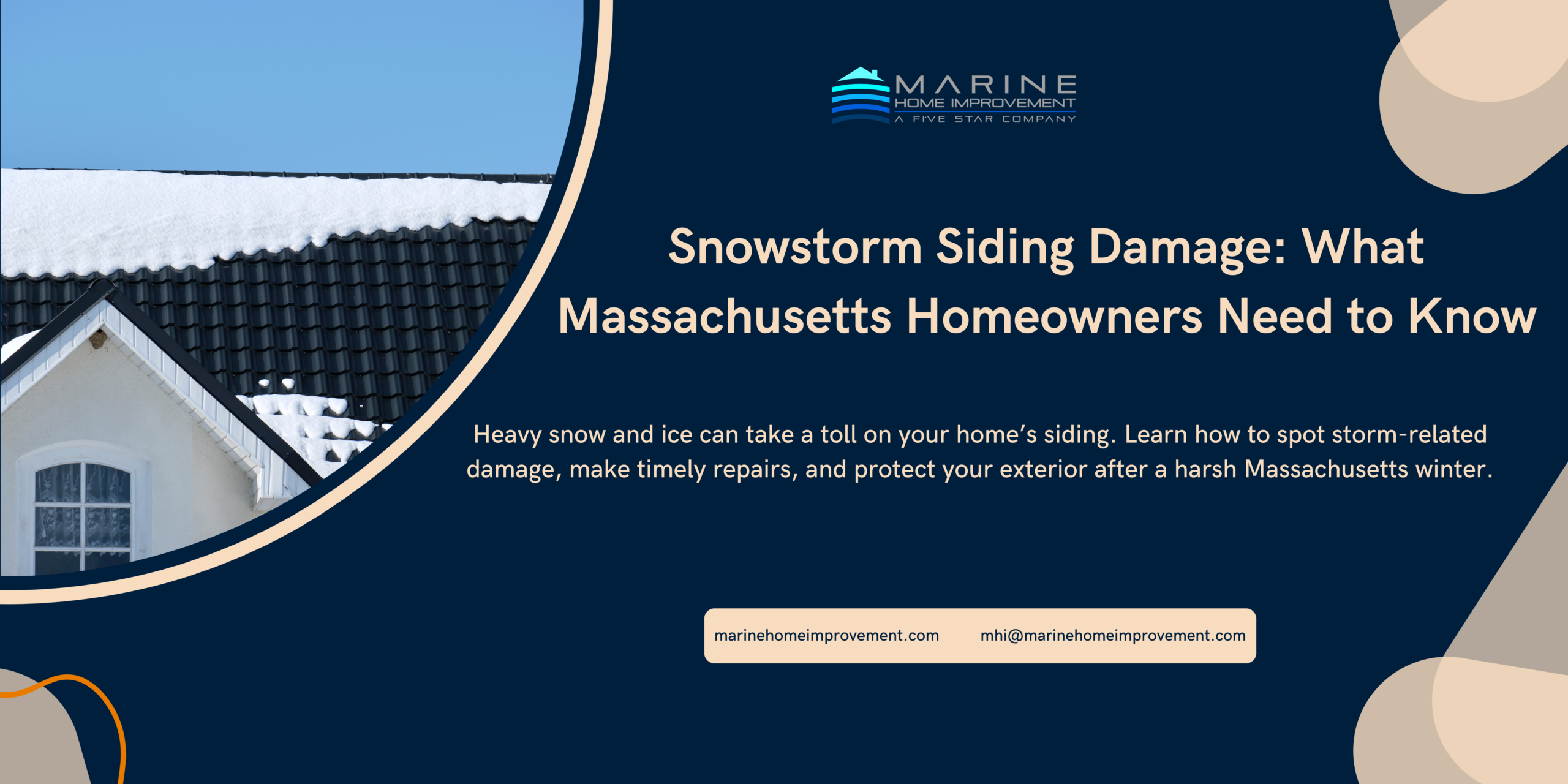 siding damage after snowstorm