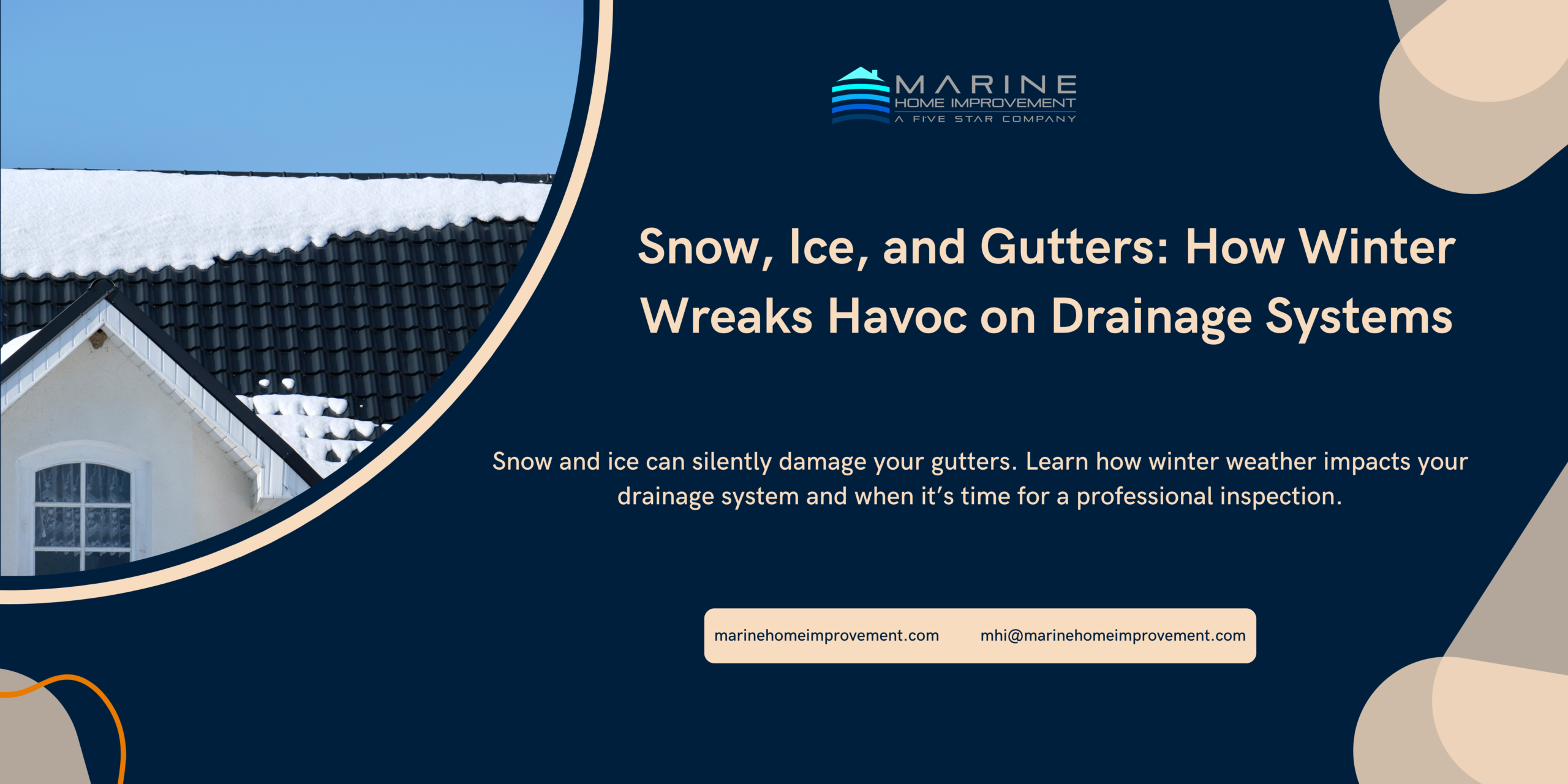 winter gutter damage