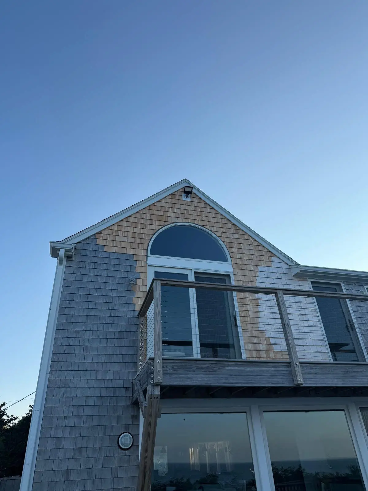 Image title: Siding Replacement in Hingham MA Before Fall
